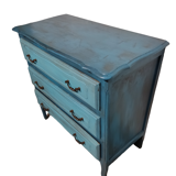 Commode cérusé bleu
