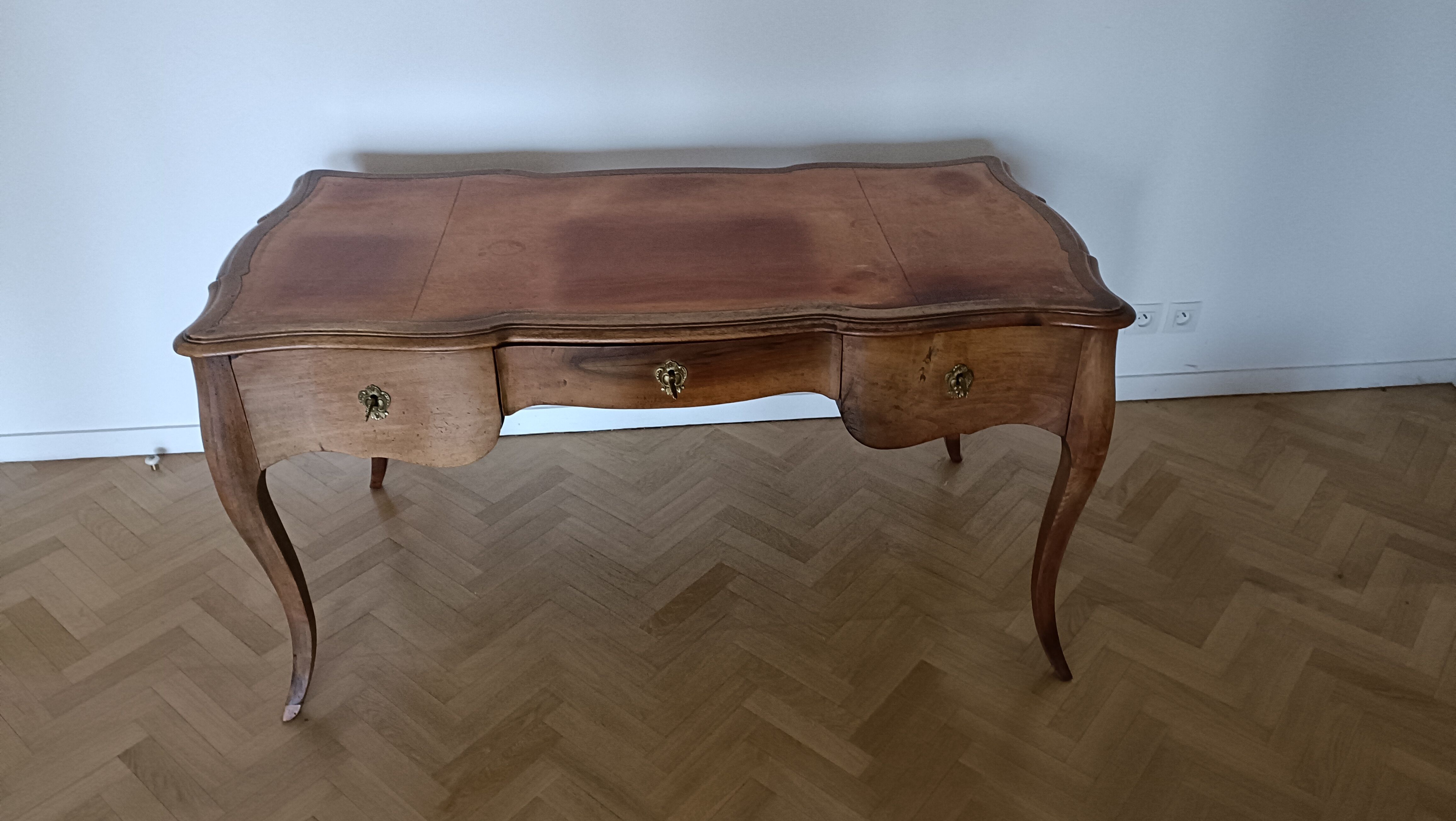 Office louis xv, walnut, 19th