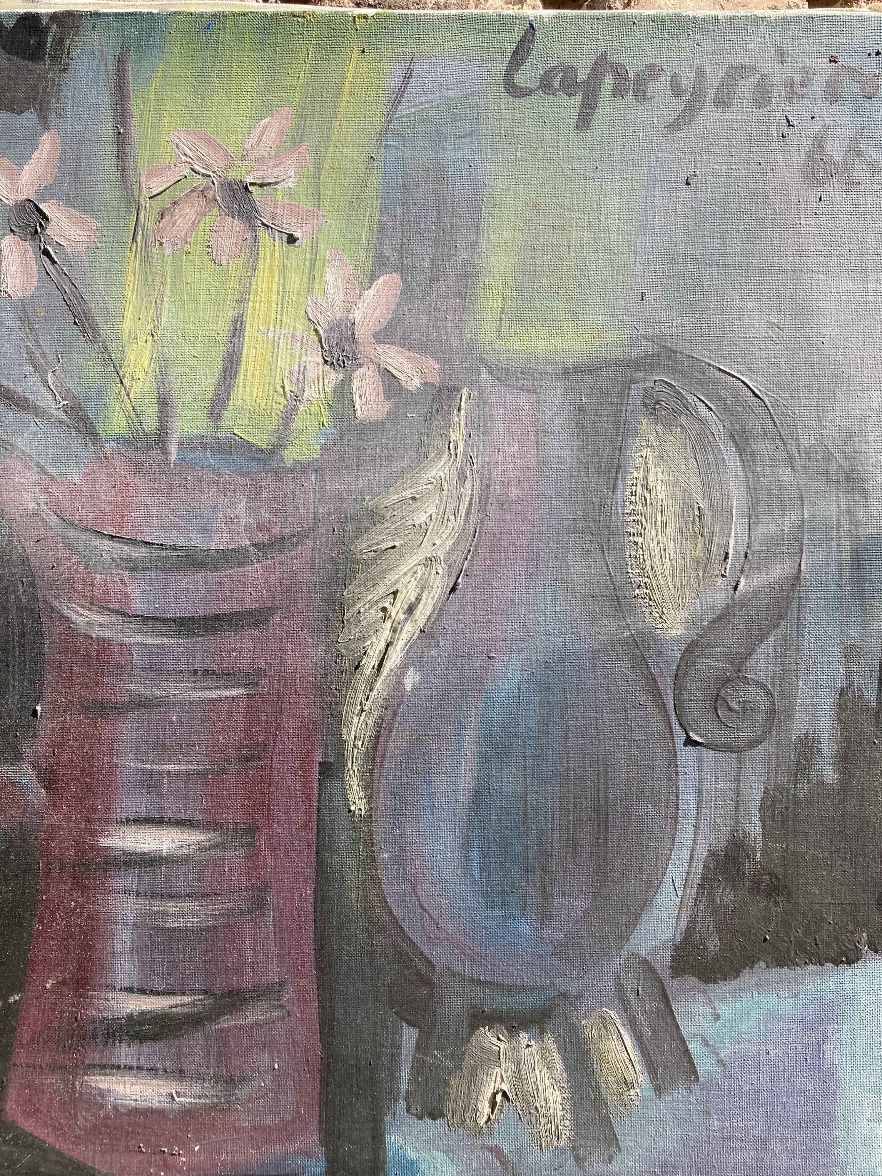 Vintage oil on canvas signed from 1966