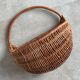 Vintage wicker wall hanging basket