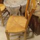 Paire de chaise bistrot paillées anciennes