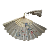 Painted silk fan