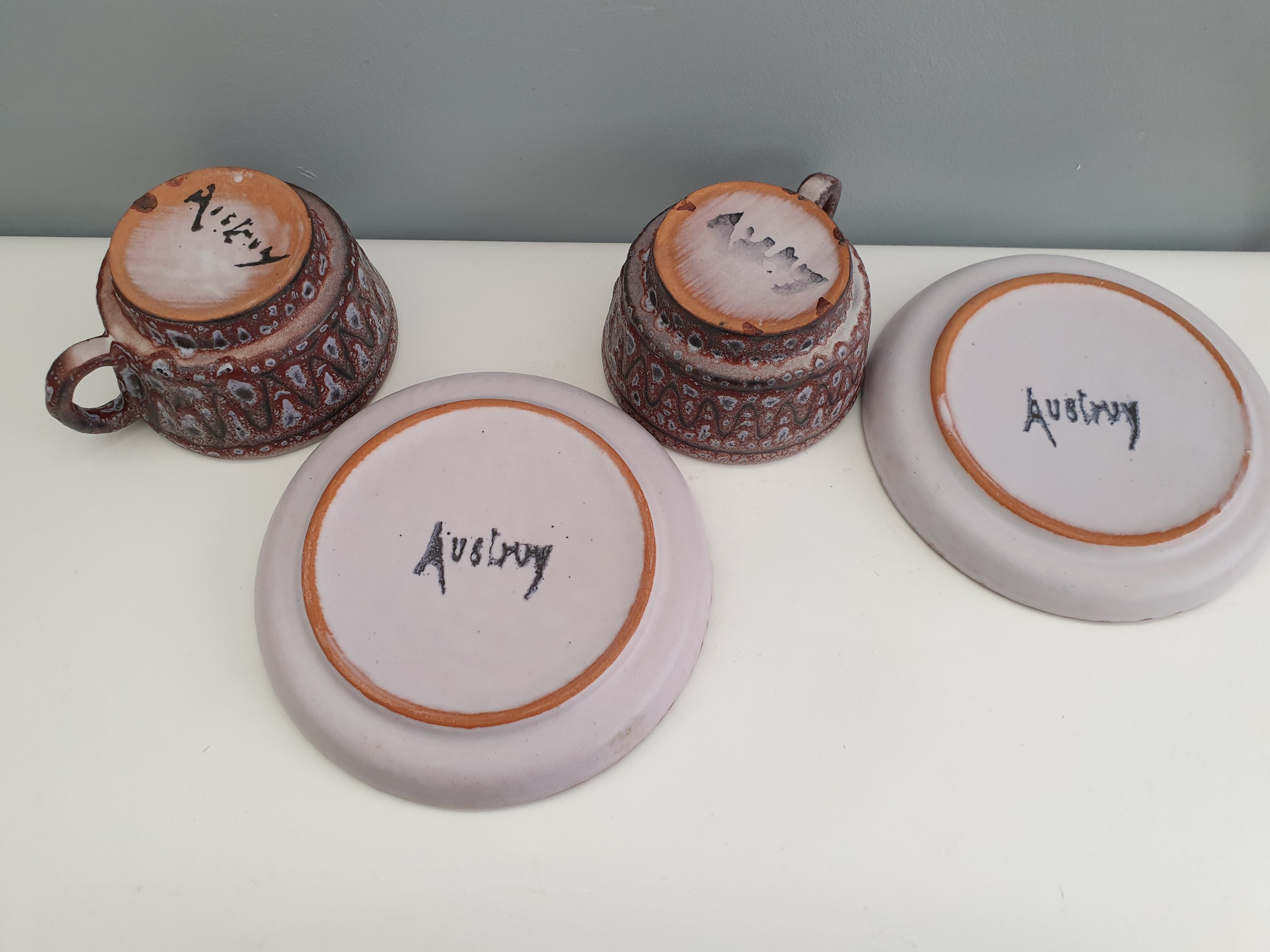 Two cups Jean Austruy Vallauris