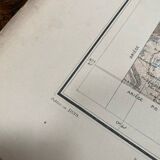 Old map of Perpignan Bridges and roads