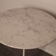 Coffee or side table in white marble by Eero Saarinen for Knoll