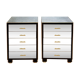 Pair of nightstands mirror