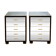 Pair of nightstands mirror
