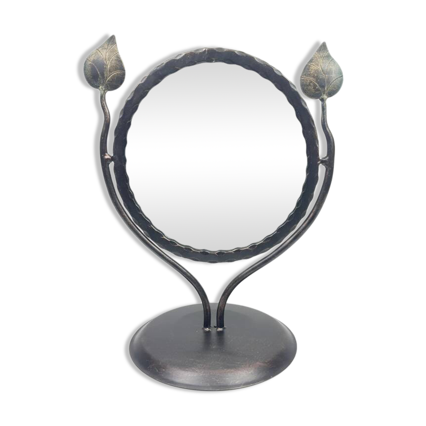 Hand Forged Iron Tabletop Vanity Mirror (55cm)