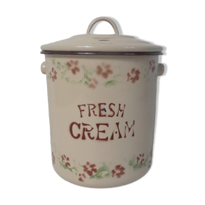 Ancien pot à crème fraiche en