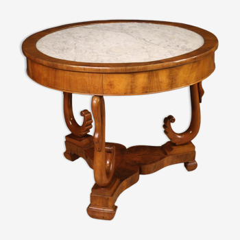 Table ronde style de Charles X du 19ème siècle