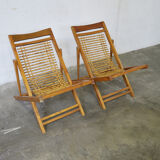 Pair of child sunbeds