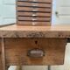 Antique workshop desk