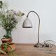 Antique angled metal lamp
