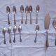 Cutlery in silvered metal, goldsmith Mondial