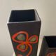Duo of vintage ceramic vases