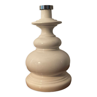 Vintage lamp in clichy glass and glazed ceramic