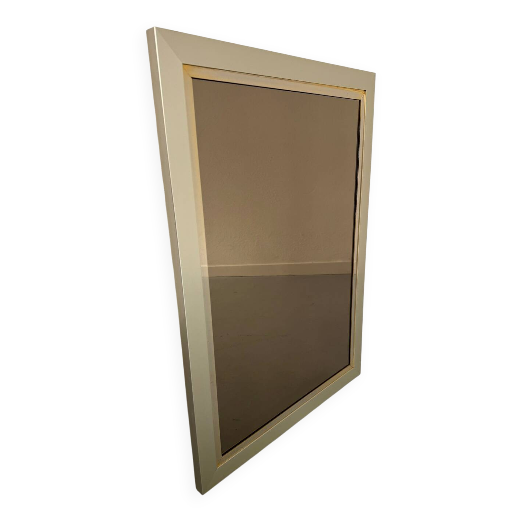 Old Belgo Chrome mirror bronze glass design from the 70s vintage