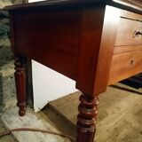 Louis Philippe style walnut desk.