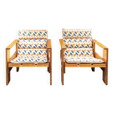 Poltroncina in legno di faggio Crate 1  by Gerrit Thomas Rietveld, 1980s