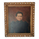 Old oil portrait painting