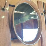 Wall coat hanger with mirror, 50s