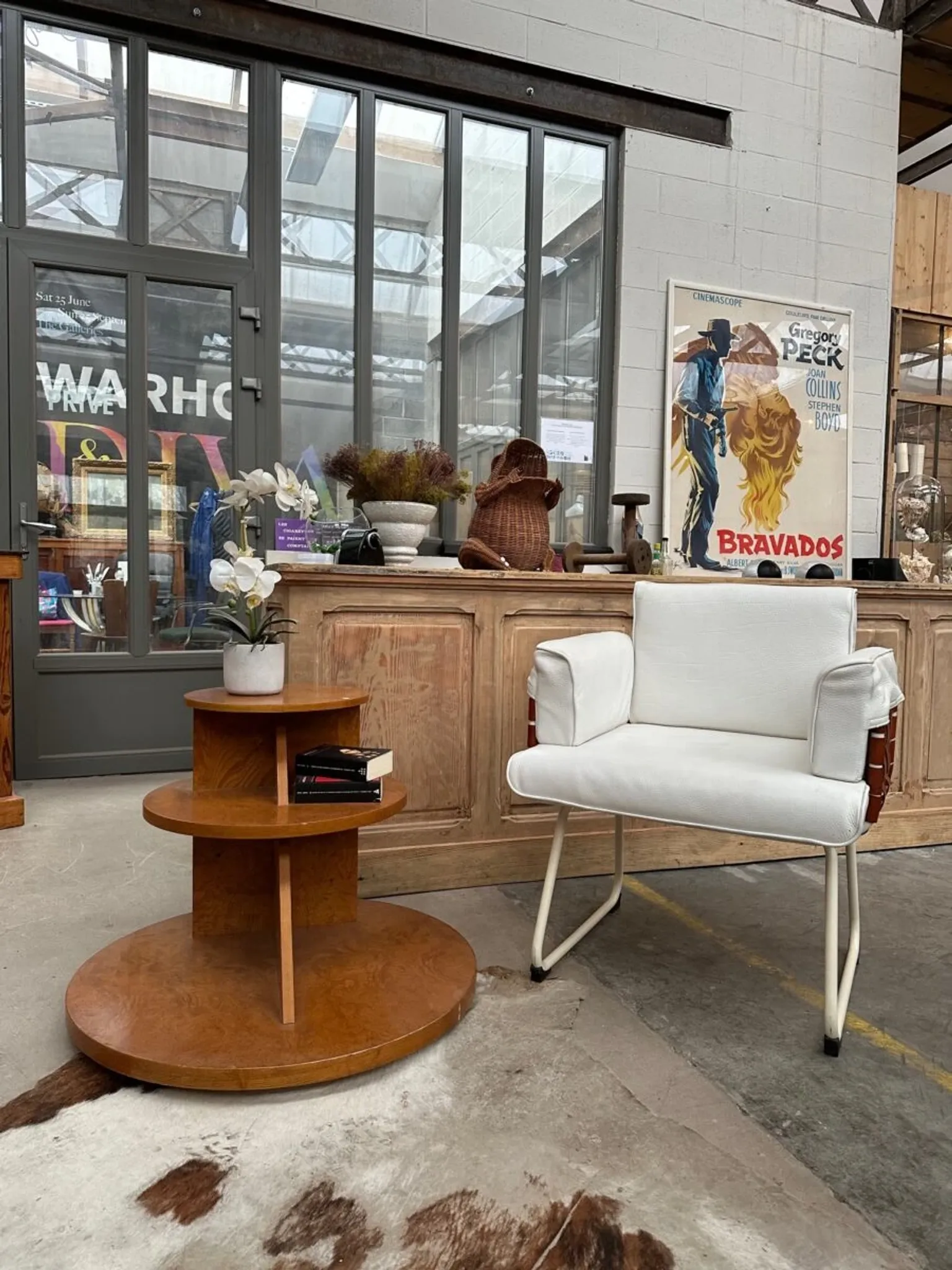 Fauteuil en cuir 80s