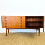 1960s minimalist Scandinavian teak sideboard