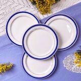 4 assiettes à dessert HBCM