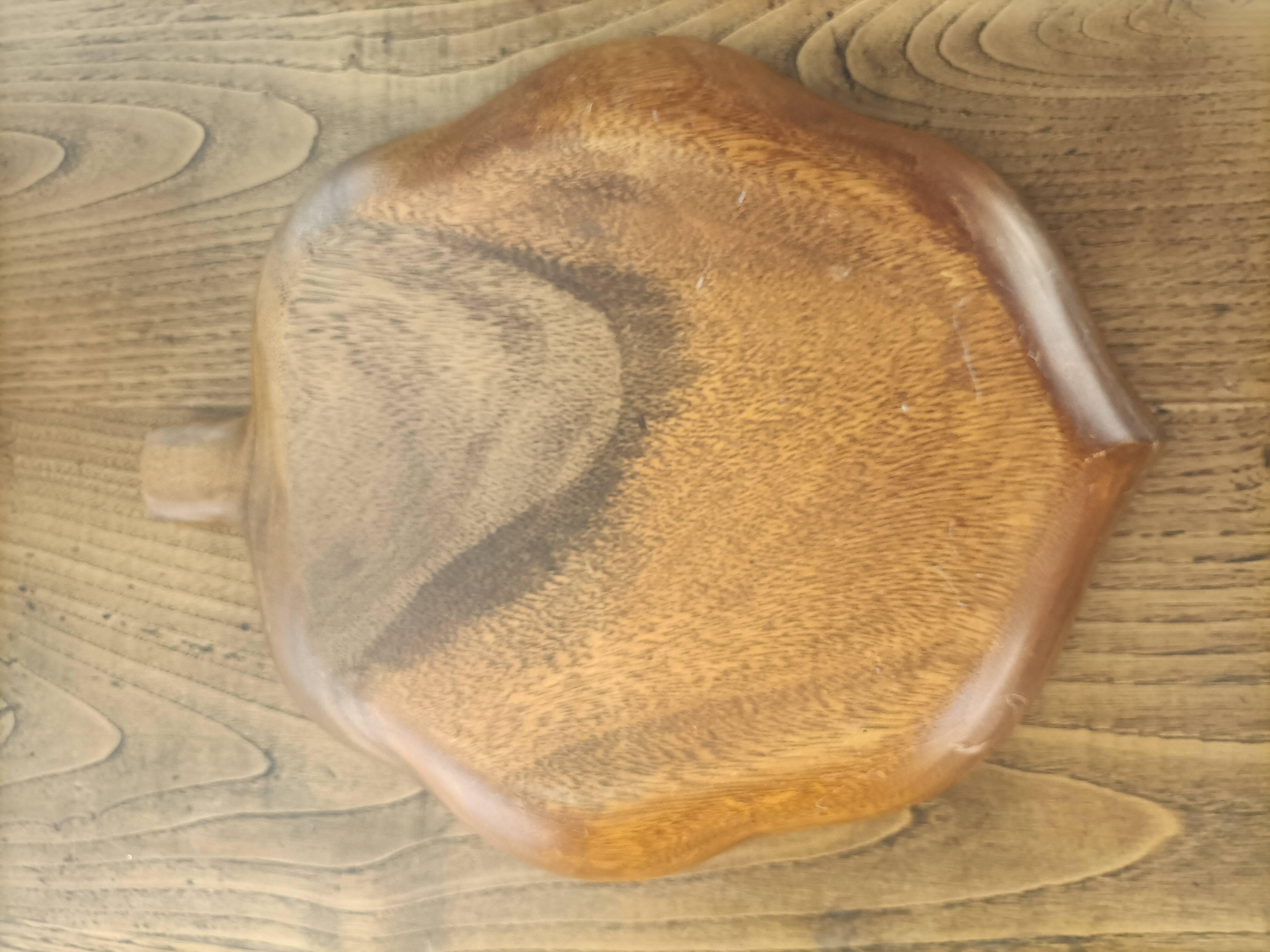 Solid Wood Appetizer Tray with 3 Compartments