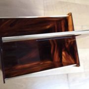 Tortoiseshell lucite magazine rack, Christian Dior Home collection, 1970.