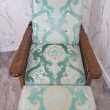 Fauteuil ancien et son repose-pieds