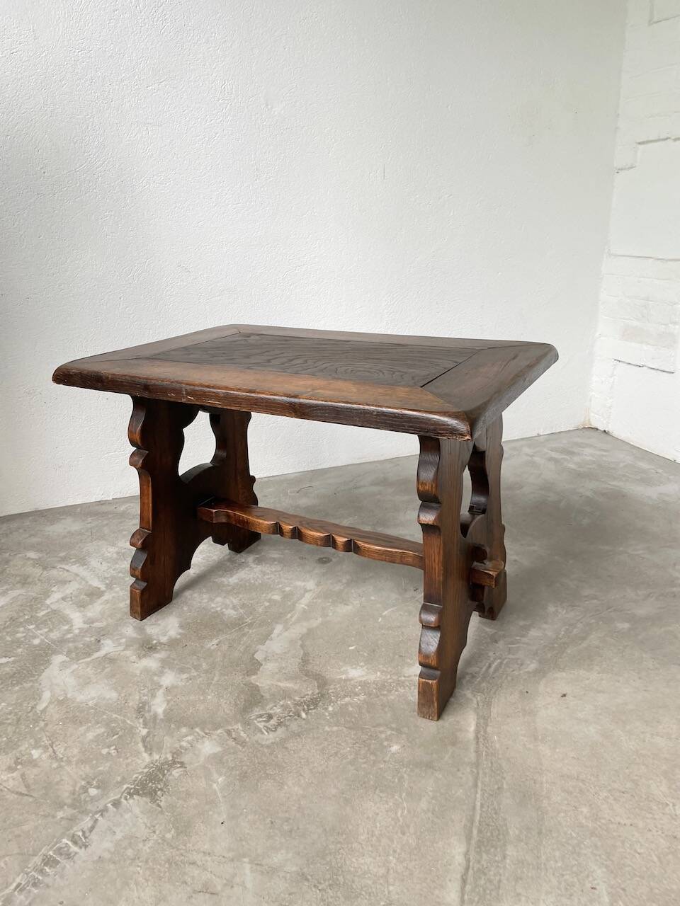50s Brutalist Oak Coffee Table