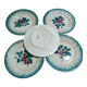 Set of 5 vintage dessert plates Faïencerie de Castres Model Fruits