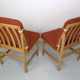 Ensemble de 2 chaises d'appoint Borge Mogenson, modèle 3232