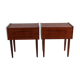 Ensemble de tables de chevet de Danisch de teck avec deux tiroirs