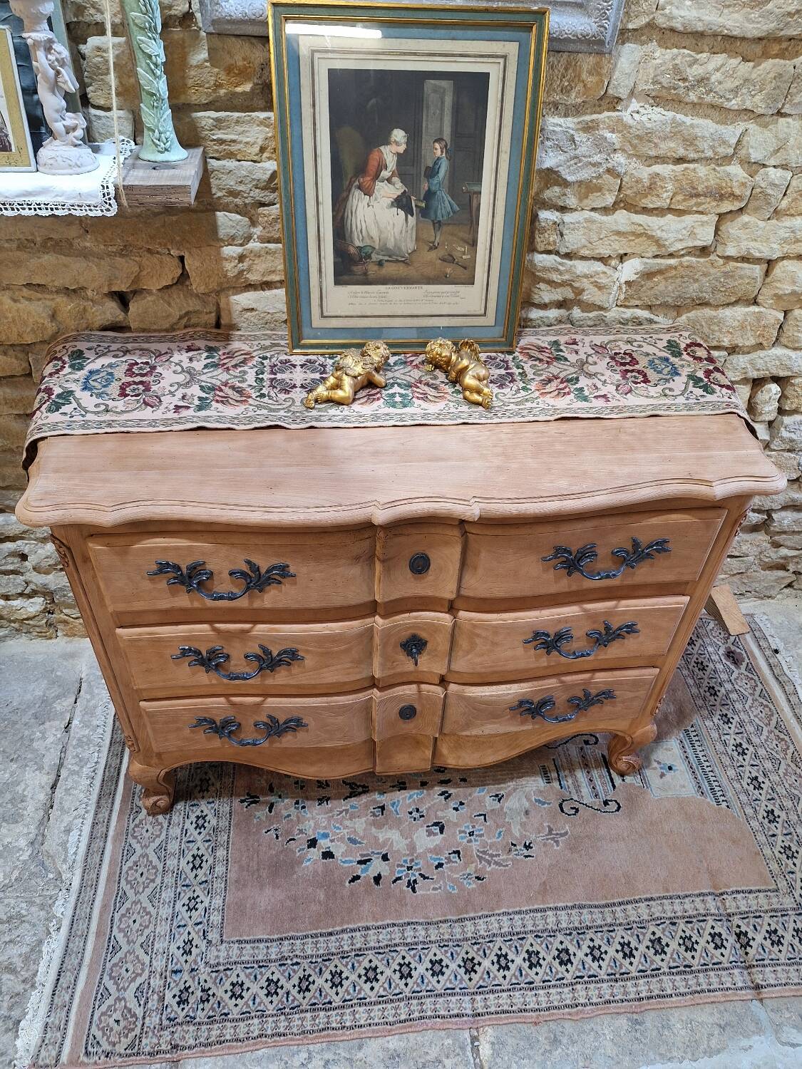 Solid cherry chest of drawers