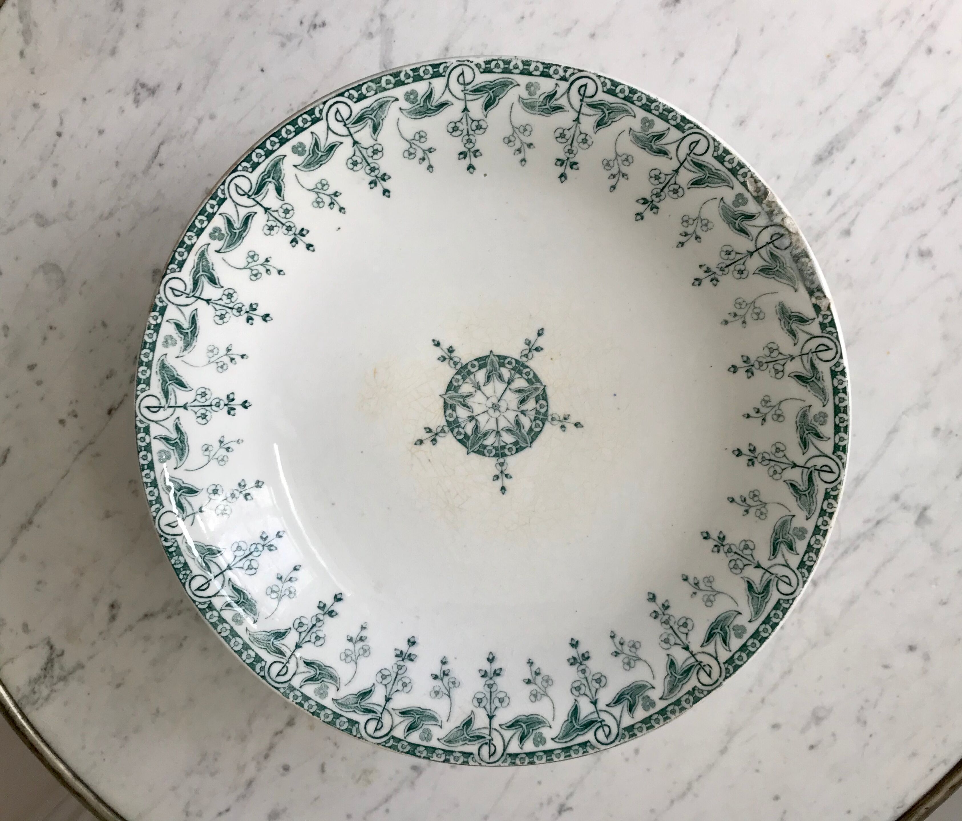 Compotier / servant Iron Earth model "Sagittarius" late nineteenth century