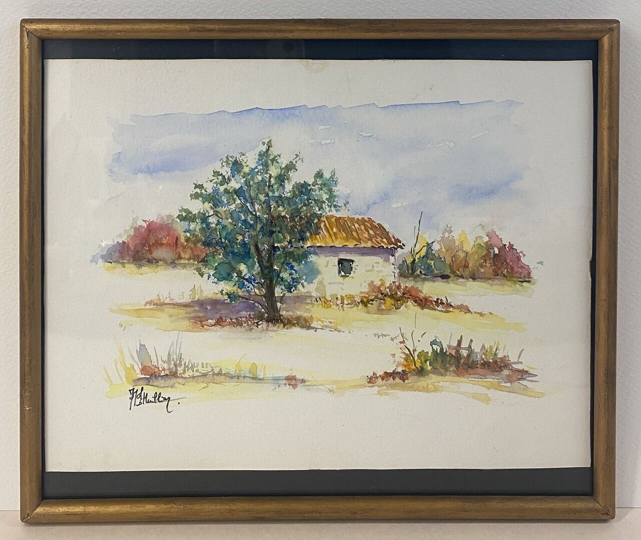 Provencal landscape signed Jean-Marc l'Huillier and dated 96