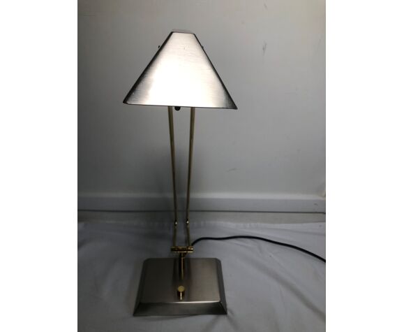 Swivel Desk Lamp In Gold Brushed Metal, Gold Swivel Floor Lamp