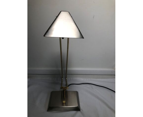 The Swivel Desk Lamp In Gold Brushed Metal Light Dimmer Vintage Good Condition Selency Swivel Desk Lamp In Gold Brushed Metal, Gold Swivel Floor Lamp