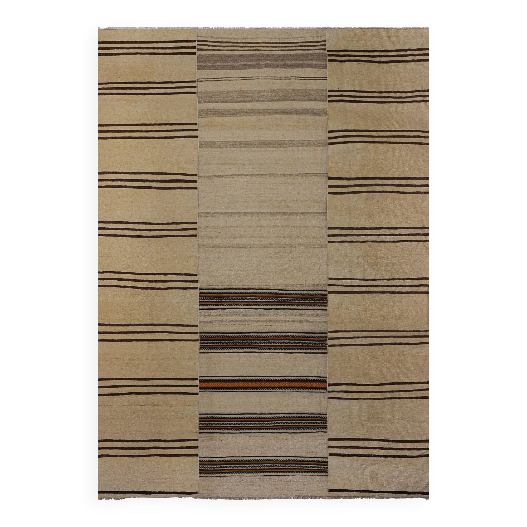 Vintage Turkish kilim handwoven 238x336 cm