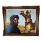 Orientalist painting, Tuareg signed Nestor Rufino