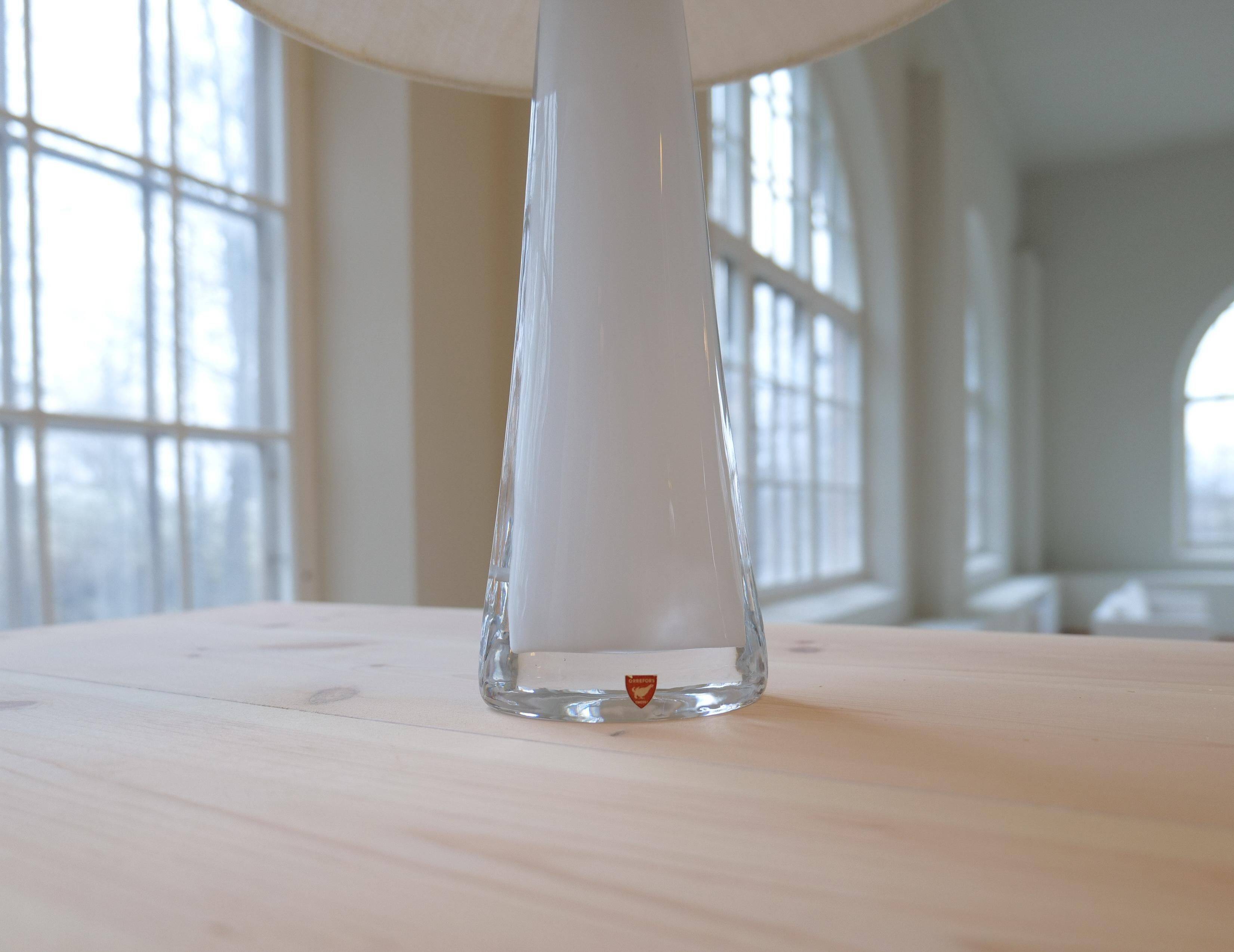 Mid-century table lamps by Carl Fagerlund for Orrefors Sweden RD, 1566