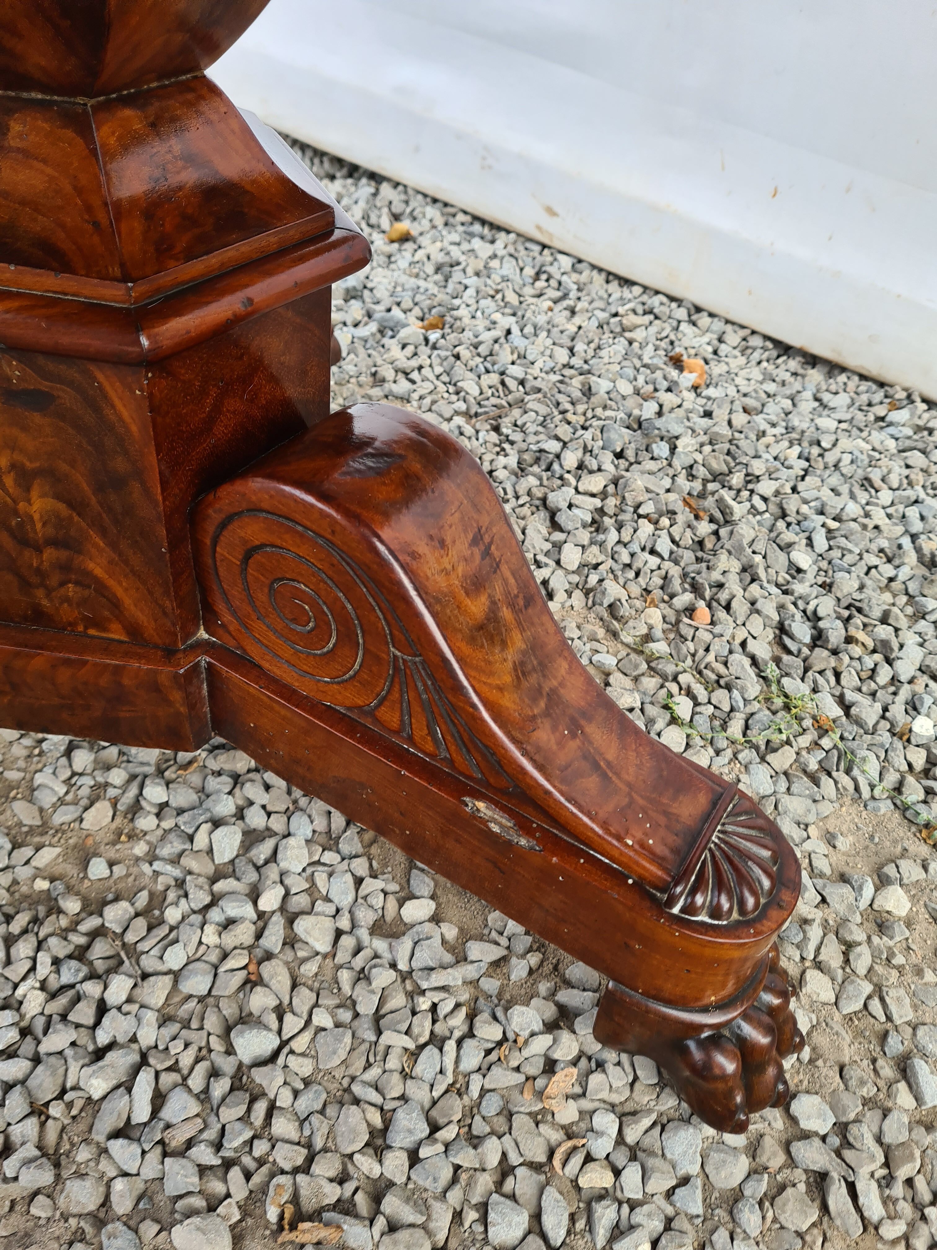Mahogany empire table