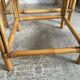 Duo of vintage rattan coffee tables from the 60s-70s