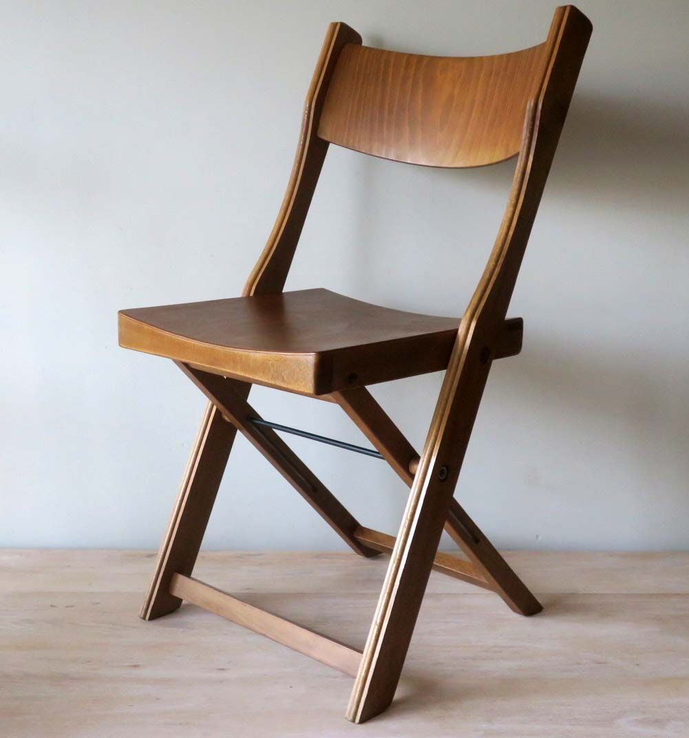 Ensemble de 4 chaises pliantes du milieu du siècle