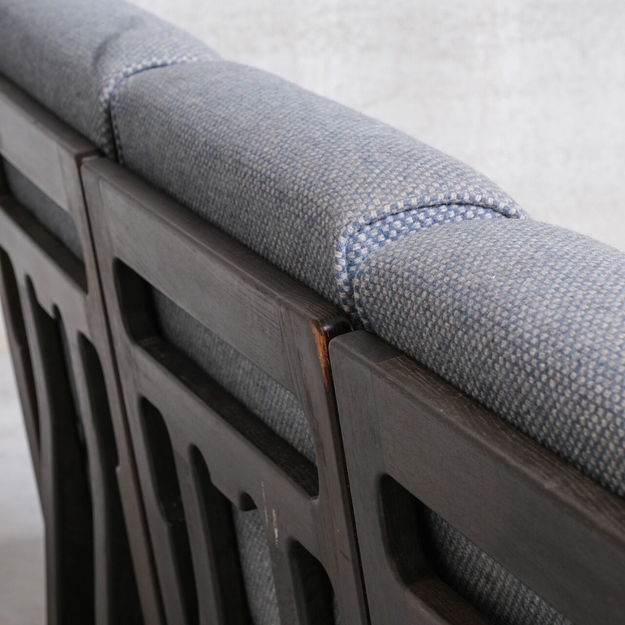 Guillerme et Chambron oak mid-century modular sofa