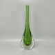 1960s Gorgeous Green and Yellow Vase By Flavio Poli