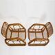 Pair of rattan armchairs, Italy, 1960s, no. 2.