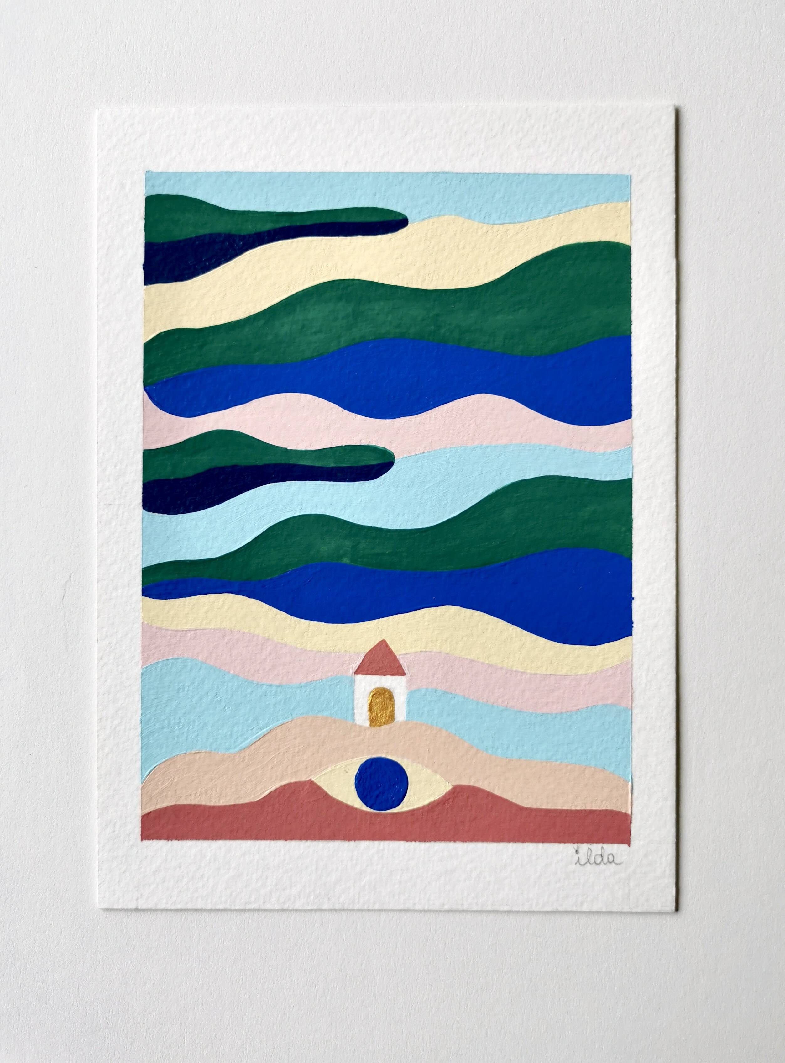 Acrylic on paper - Simply peaceful